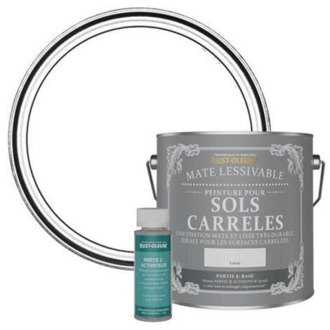 Peinture pour Sols Carrelés Mate Lessivable - Coton