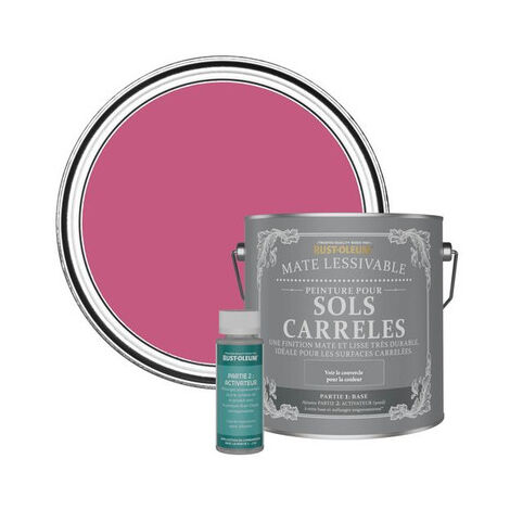 Peinture pour Sols Carrelés Mate Lessivable - Framboise