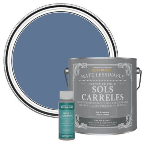 Peinture pour Sols Carrelés Mate Lessivable - Rivière Bleue