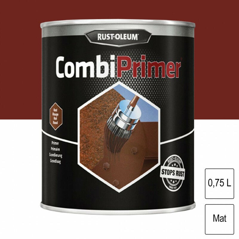 Rust-oleum - Primaire antirouille Combiprimer Rouge brun mat 750ml