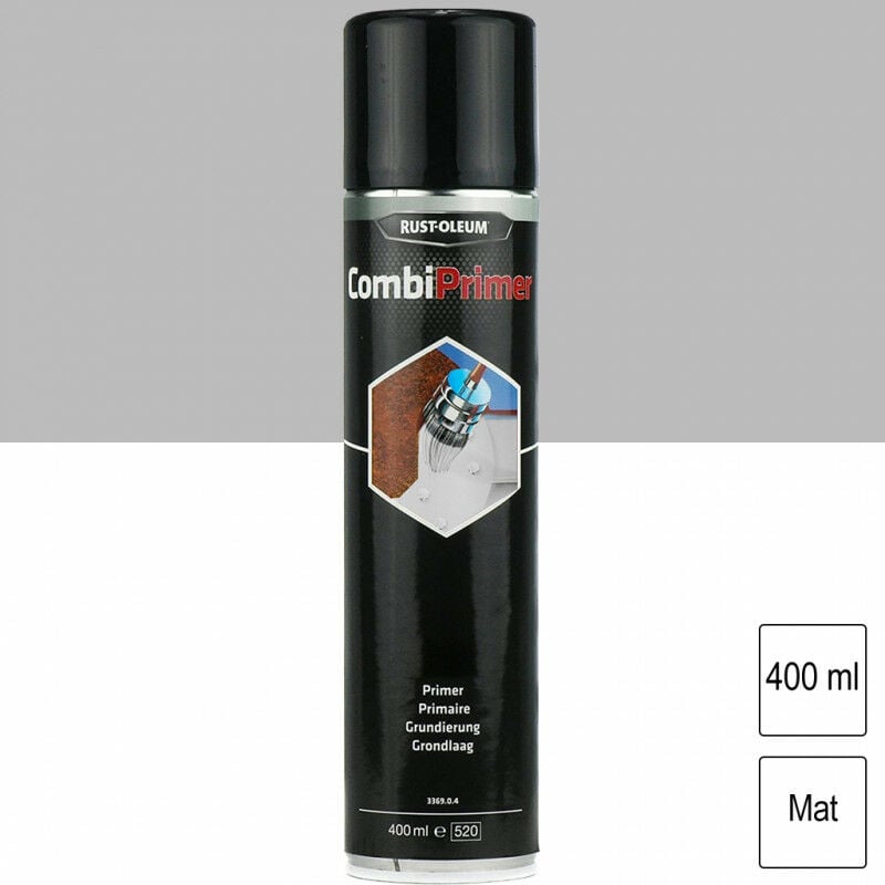 Rust-oleum - Primaire antirouille Combiprimer Gris mat aérosol 400ml rustoleum