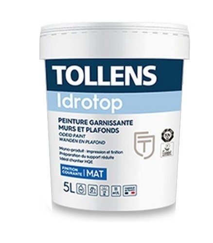 Idrotop Mat Blanc 5 Litre Tollens 3t24918