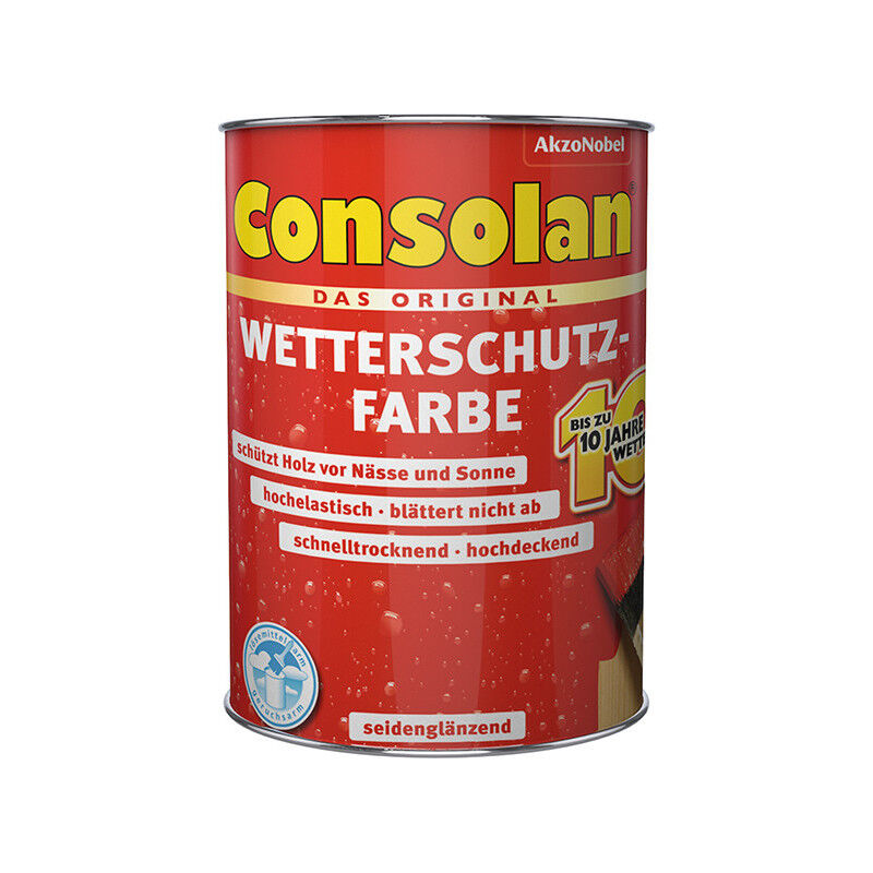 Peinture protection intempéries Consolan gris argent 2,5 l