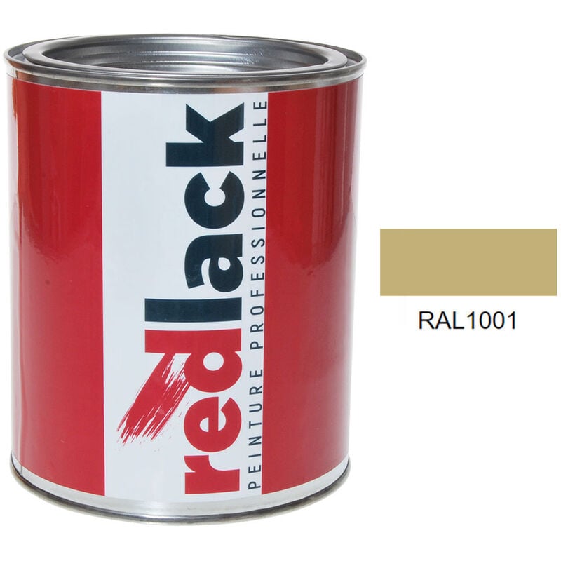 Peinture Beige ral 1001 Satiné multisupport 1L Redlack
