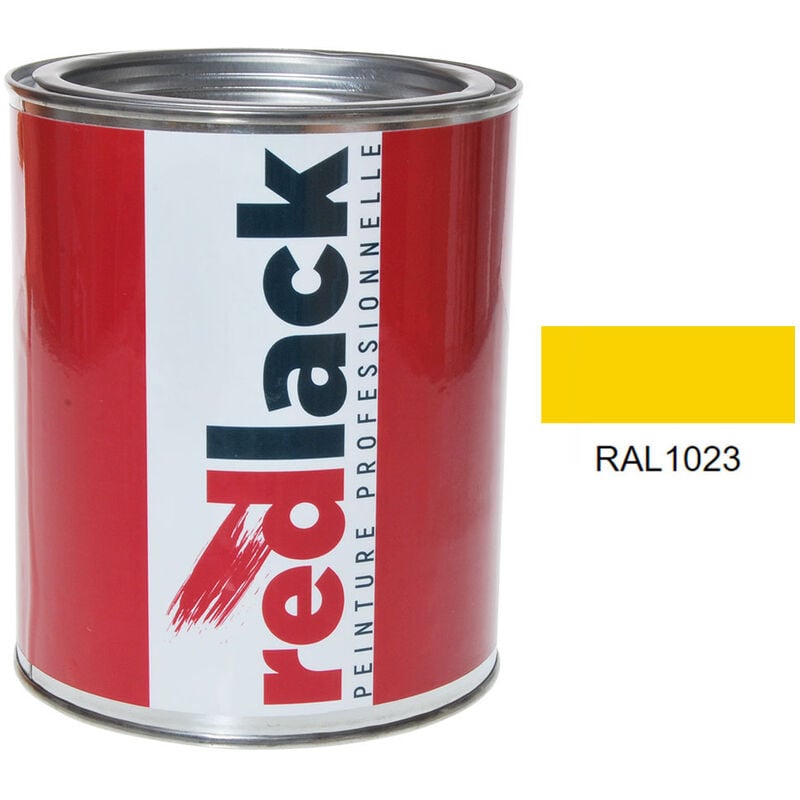 Peinture Jaune signalisation ral 1023 Mat multisupport 1L Redlack