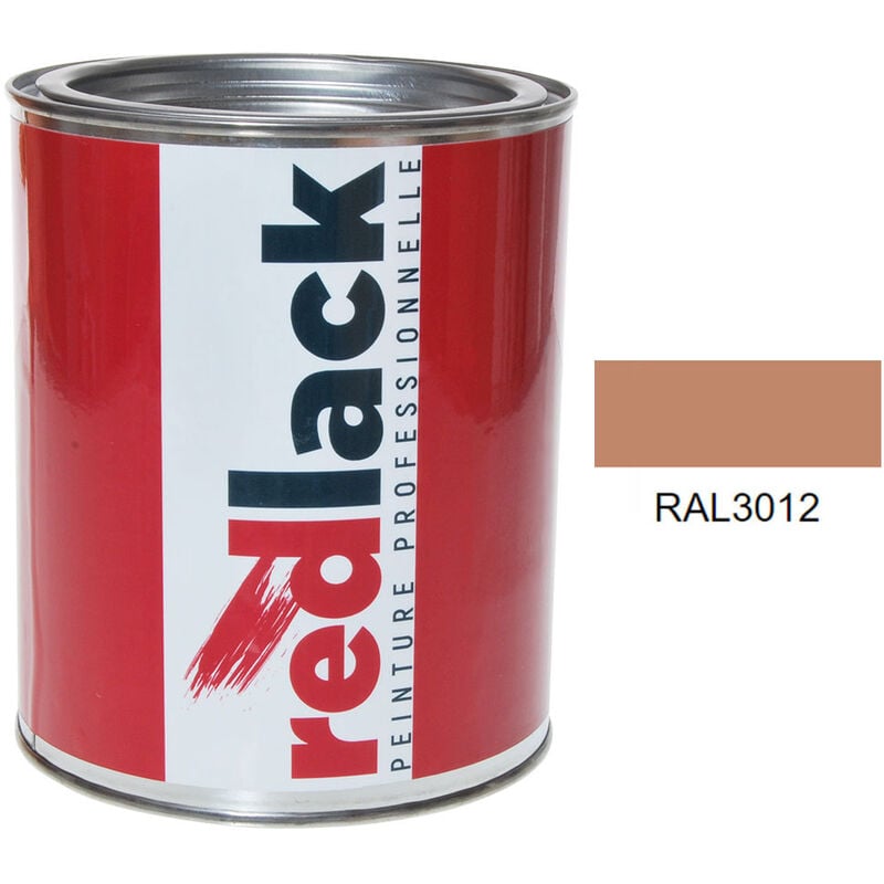 Peinture Rouge beige ral 3012 Mat multisupport 1L Redlack
