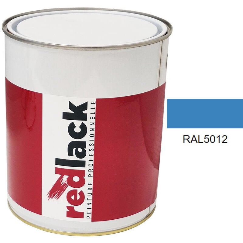 Peinture Bleu clair ral 5012 Satiné multisupport 3L Redlack