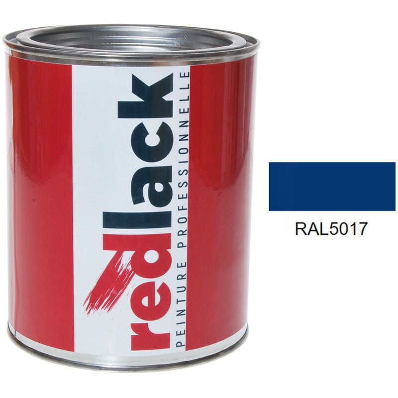 Peinture Bleu signalisation ral 5017 Satiné multisupport 1L Redlack