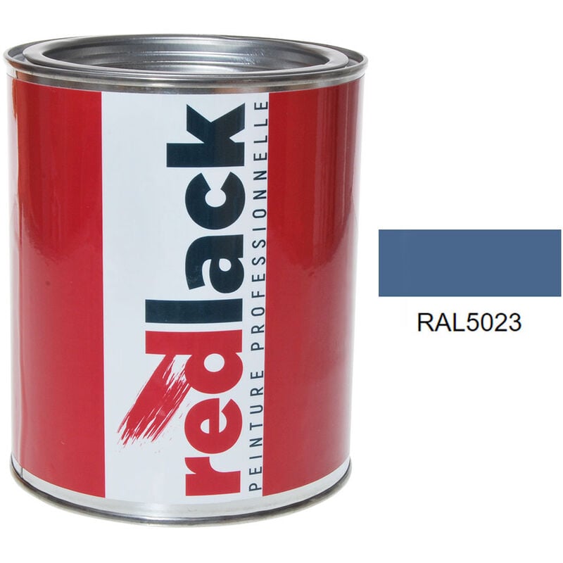 Peinture Bleu distant ral 5023 Satiné multisupport 1L Redlack