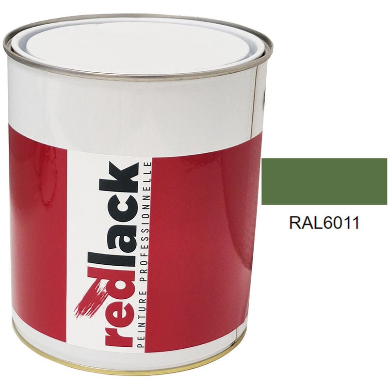 Peinture Vert réséda ral 6011 Satiné multisupport 3L Redlack