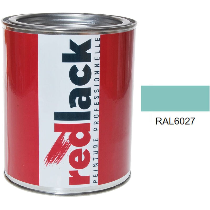 Peinture Vert clair ral 6027 Satiné multisupport 1L Redlack