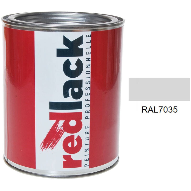 Peinture Gris clair ral 7035 Satiné multisupport 1L Redlack