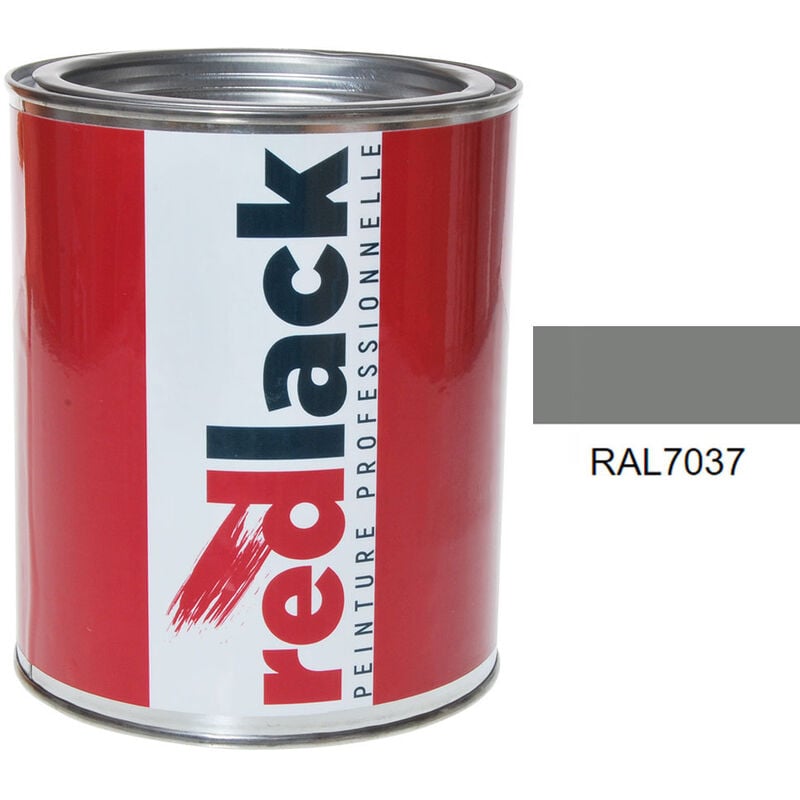 Peinture RAL 7037 Satiné multisupport 1L Redlack