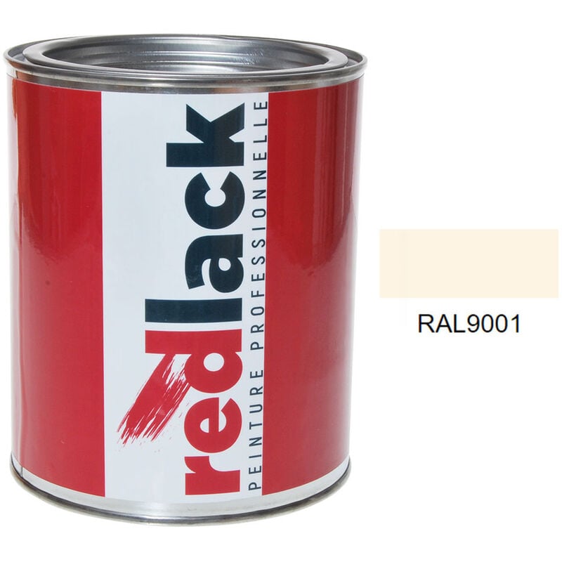 Peinture Blanc crème ral 9001 Mat multisupport 1L Redlack