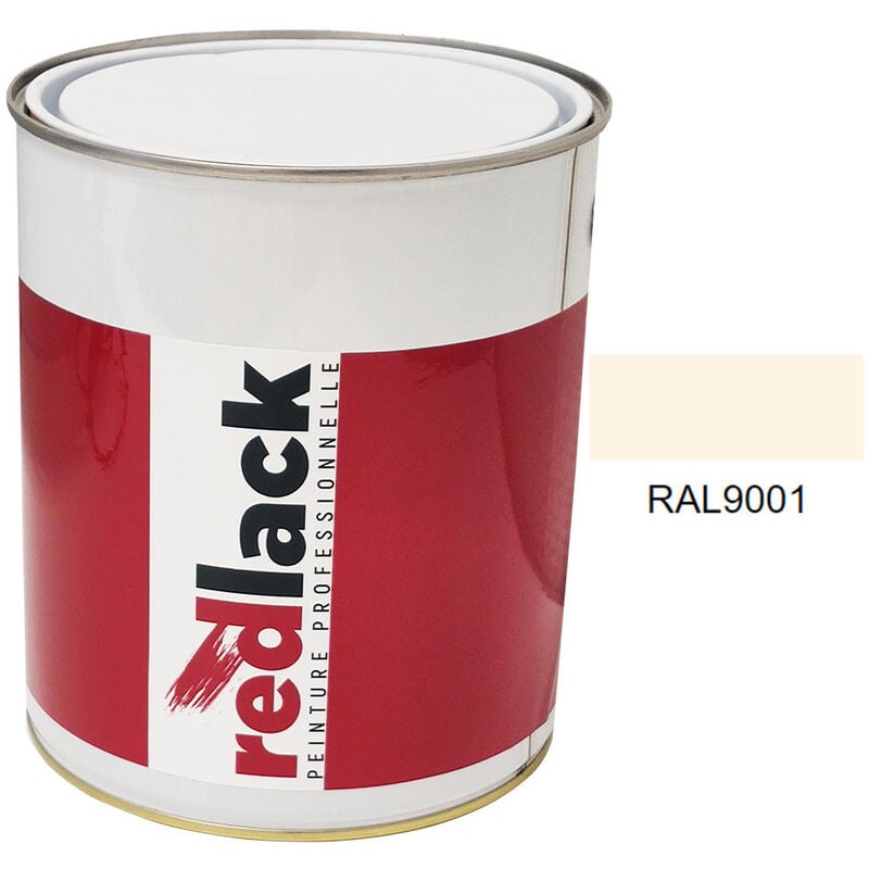 Peinture Blanc crème ral 9001 Mat multisupport 3L Redlack
