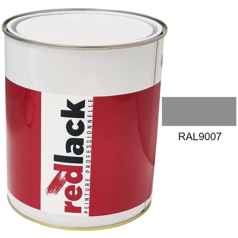 Peinture Aluminium gris ral 9007 Satiné multisupport 3L Redlack