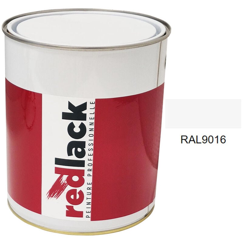 Peinture Blanc signalisation ral 9016 Satiné multisupport 3L Redlack