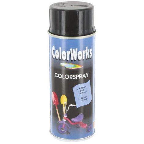 PEINTURE RAL9005 BRILLANT 400ML COLORWORKS