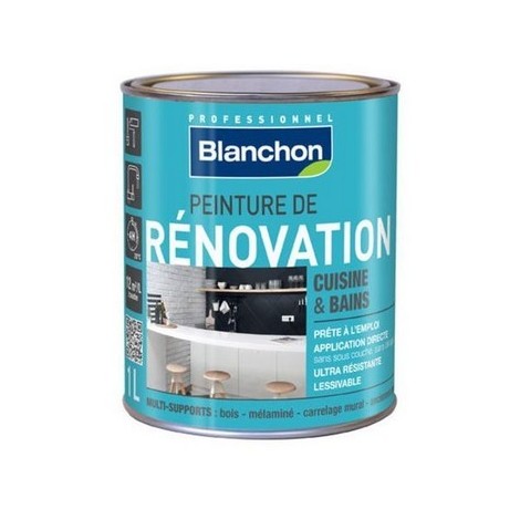 Peinture rénovation cuisine & salle de bains BLANCHON 0,5L Couleur RAL: RAL 7016 GRIS ANTHRACITE - RAL 7016 GRIS ANTHRACITE