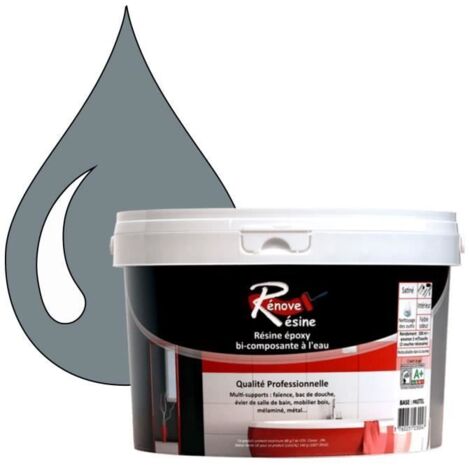 Peinture - Rénove Résine - 0,5L - Gris petit-gris - Mat - Intérieur