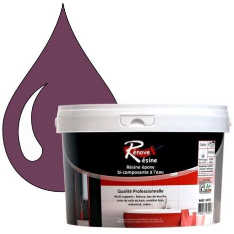 Peinture - Rénove Résine - 0.5L - Lilas rouge - Brillant - Multisupports
