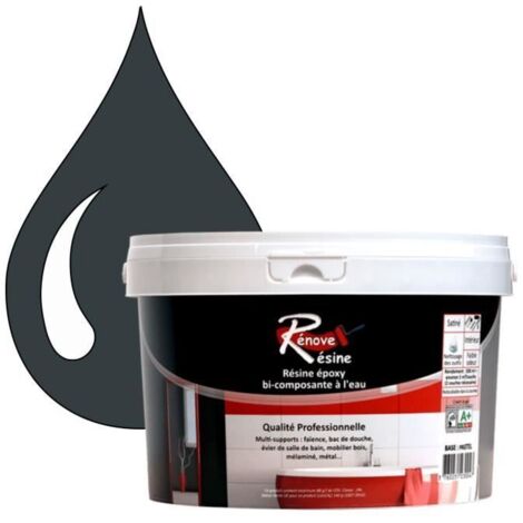 Peinture - Rénove Résine 0.5L - Vert noir - Brillant - Multi-supports (Faïence, Carrelage)