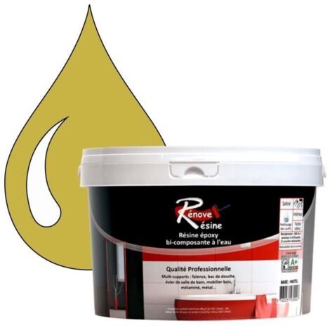 Peinture Résine 0.5L - Multisupport RAL 1012 - Jaune citron - Brillant - Étanche