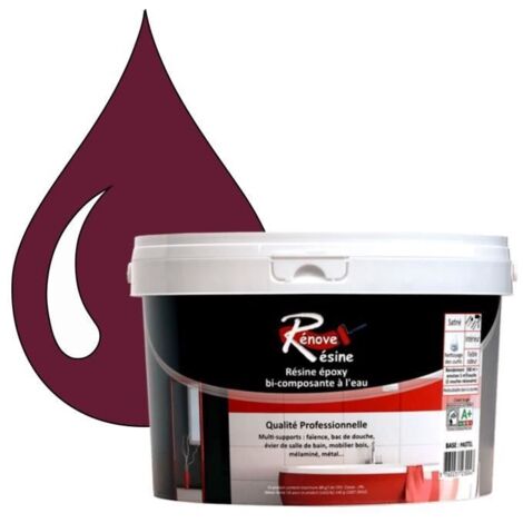 Peinture Résine 0.5L - Multisupport RAL 4004 - Violet bordeaux - Mat - Étanche