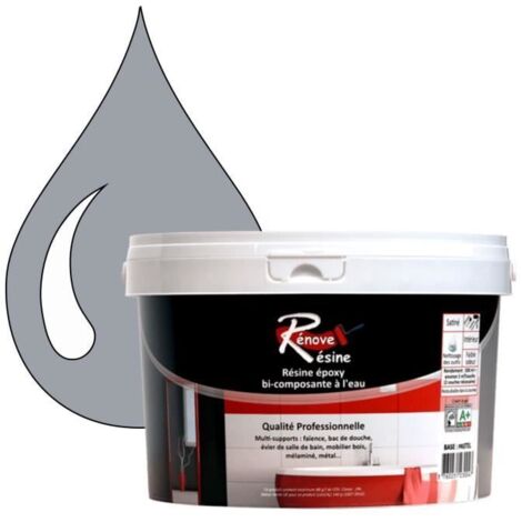 Peinture Résine 0.5L - Multisupport RAL 7040 - Gris fenêtre - Brillant - Étanche