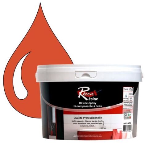 Peinture Résine 0.5L - RAL 3022 - Rouge saumon - Brillant - Multi-supports