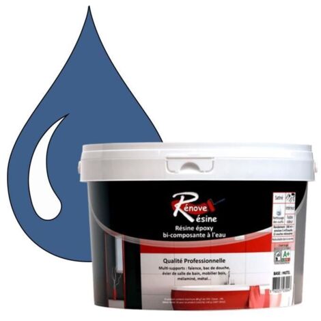 Peinture Résine 0.5L - RAL 5007 - Bleu brillant - Finition brillante - Multi-supports