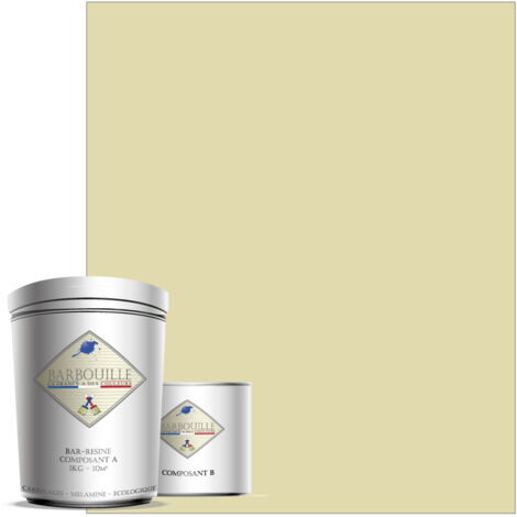 Peinture résine époxy 0,75L BRILLANT 10m² Ivoire Tembo