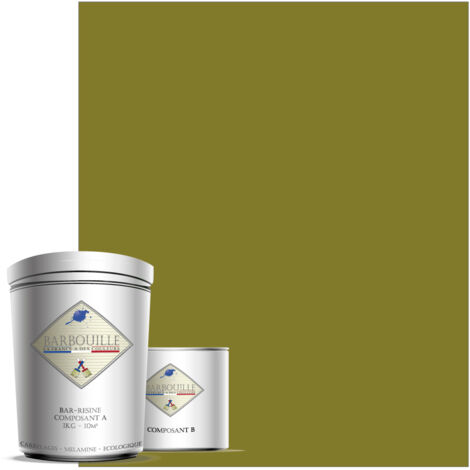 Peinture résine époxy 0,75L MAT 10m² Vert Kaki Brexit