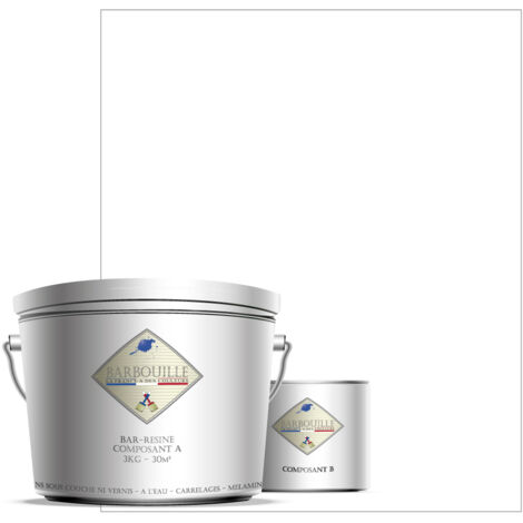 Peinture résine époxy 2,5L MAT 25m² Blanc  Titanium