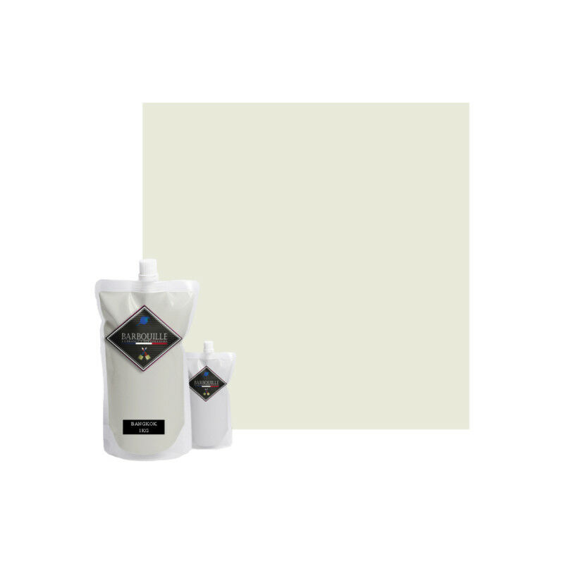 Barbouille - Peinture/résine époxy bi-composant mat Pour carrelages, faiences, stratifiés, pvc - 1kg - Blanc Bangkok - Blanc
