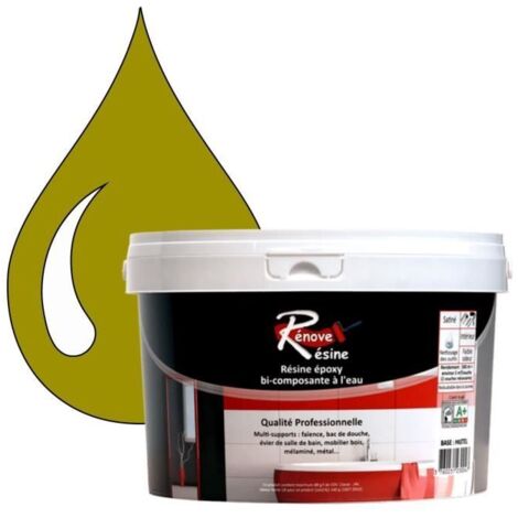 Peinture Résine - Multisupport RAL 1027 - Jaune curry - 0.5L - Étanche et résistante