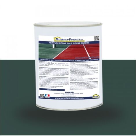 Peinture résine pour bitume enrobé - 36 Kg Vert foncé - MATPRO