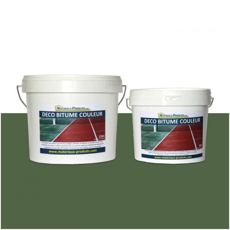 Matpro - Peinture résine pour bitume enrobé - 12 Kg Vert tennis