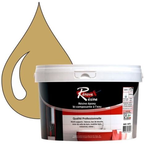 Peinture Résine - RAL 1002 - Jaune sable - 0,5L - Brillant - Multi-supports