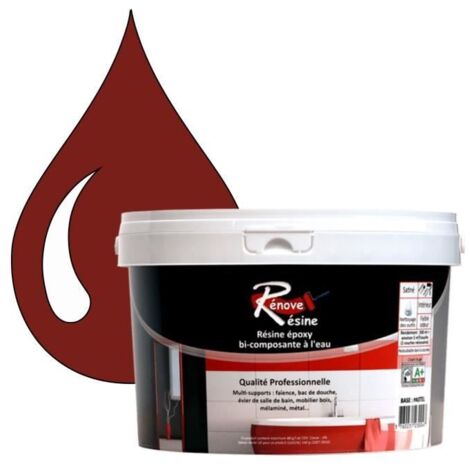 Peinture Résine - RAL 3011 - Rouge brun - 0,5L - Brillant - Multi-supports