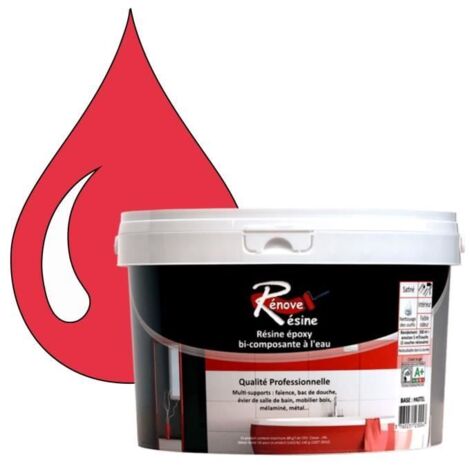 Peinture Résine - RAL 3017 - 0,5L - Brillant - Multi-supports (Faïence, Carrelage)