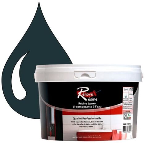 Peinture Résine - RAL 5001 - Bleu vert - 0,5L - Brillant - Monocouche