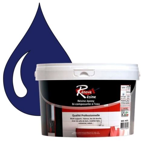 Peinture Résine - RAL 5005 - Bleu de sécurité - 0,5L - Brillant - Multisupports