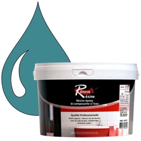 Peinture Résine - RAL 5018 - Bleu turquoise - 0,5L - Brillant - Multi-supports