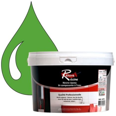 Peinture Résine - RAL 6018 - Vert jaune - 0,5L - Brillant - Multi-supports