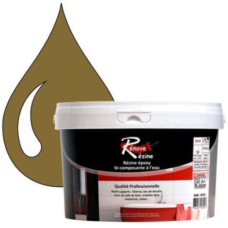 Peinture Résine - RAL 8000 - Brun vert - 0,5L - Brillant - Multi-supports