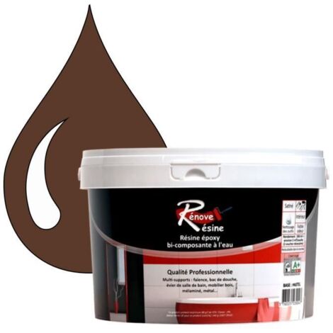 Peinture Résine - RAL 8011 - Brun noisette - 0,5L - Brillant - Multi-supports