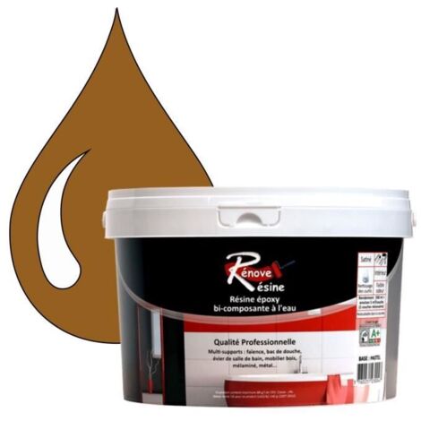 Peinture Résine - Rénove Résine 0.5L - Brun terre de Sienne - Mat - Multi-supports