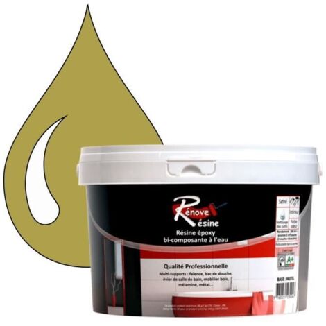 Peinture Résine - Rénove Résine 0.5L - Jaune ocre - Mat - Multi-supports (Carrelage, Faïence)