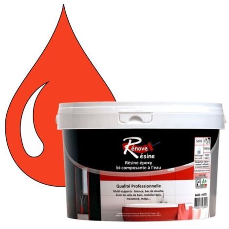 Peinture Résine - Rénove Résine 0.5L - Orangé signalisation - Brillant - Monocouche
